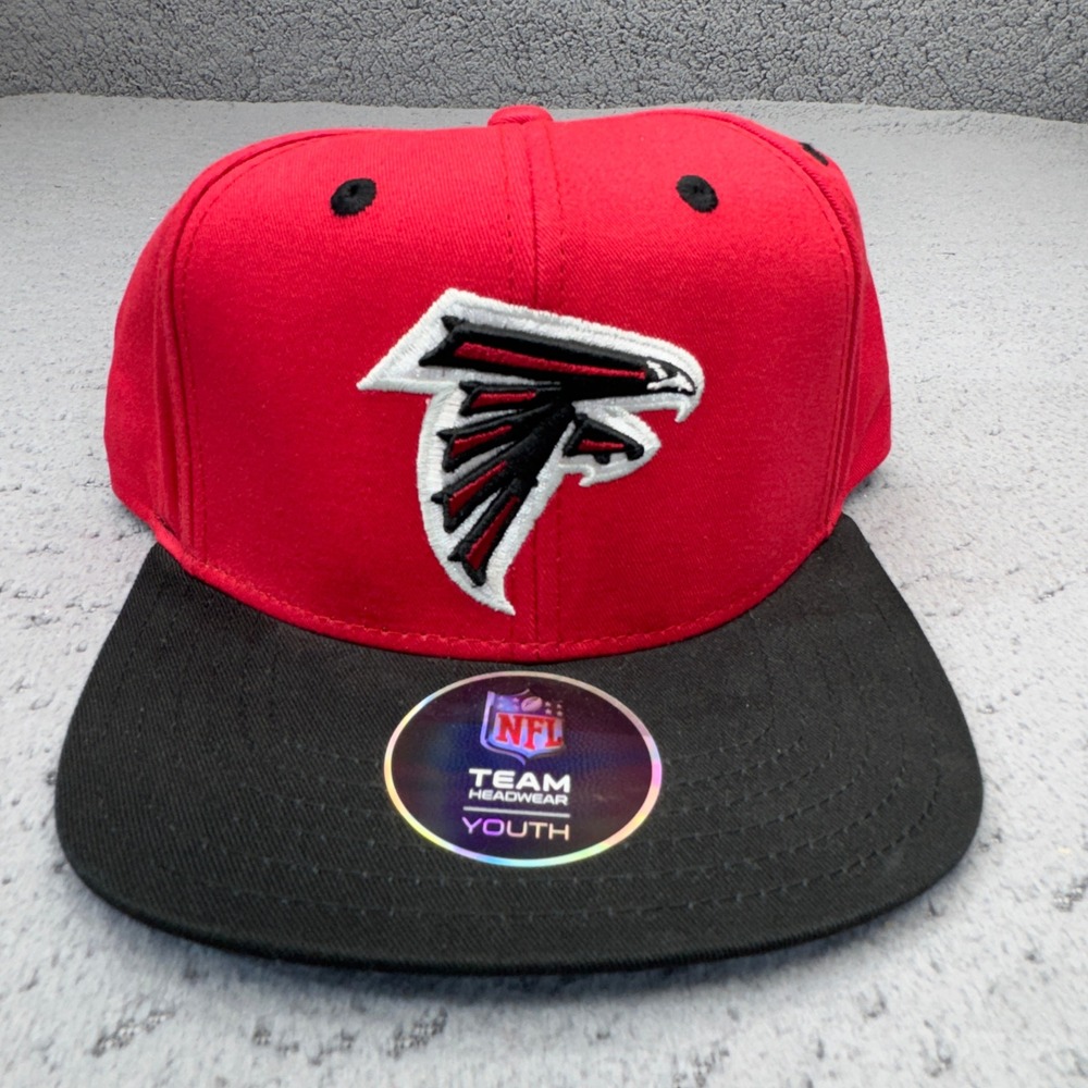 Atlanta Falcons Hat Cap Boys Snapback Red Black NFL Football NWT Youth Kids Logo